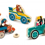Drewniane pojazdy na napy od Djeco