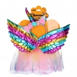 Karnawałowy zestaw jednorożec ze skrzydłami i spódnicą