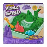 Kinetic Sand – zielony zestaw stołowy z tacką