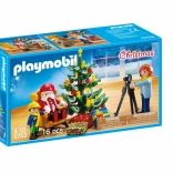 Zestaw z figurkami Christmas Fotografie ze Świętym Mikołajem