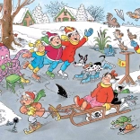 Jumbo Puzzle Jan van Haasteren Junior: Jazda na łyżwach 240 elementów
