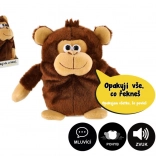 Pluszowa małpka Tonička powtarzająca zdania 18 cm z dźwiękiem