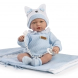 Guca realistyczna lalka bobas z dźwiękami 38 cm