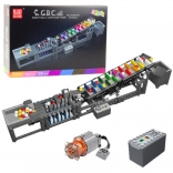 Zestaw konstrukcyjny – tor kulkowy z elektrycznym silnikiem – 1281 elementów