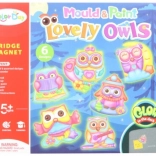 Wyrób magnesów – sowie oczka świecące w ciemności