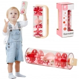 Classic World kij deszczowy z kuleczkami – czerwony