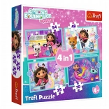 Puzzle 4w1 Gabby’s Dollhouse – przygody