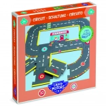 gigantyczne puzzle tor wyścigowy CRAZY MOTORS, 26 elementów