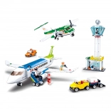 Sluban lotnisko z dwoma samolotami zestaw konstrukcyjny