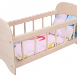 Drewniane łóżeczko dla lalek