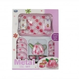 Zestaw naczyń metalowych dla dzieci