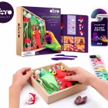 okto modelowanie – mały świat w ramce skrzat 21 × 21 cm