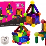 Magnetyczna klockownica z podświetleniem, 32 elementy