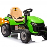 Elektryczny traktor dla dzieci z przyczepą – zielony