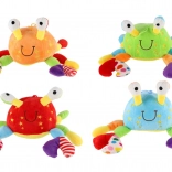 pluszowa grzechotka krab dla niemowląt 0+