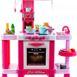 Indukcyjna kuchnia Mały Kucharz ze światłem i dźwiękiem, różowa